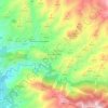 Mapa topográfico Loma las Chozas, altitude, relevo