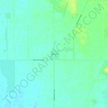 Mapa topográfico Ramirez, altitude, relevo