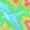 Mapa topográfico Mules, altitude, relevo