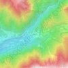 Mapa topográfico Bordogna, altitude, relevo