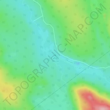 Mapa topográfico Сабер, altitude, relevo