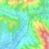 Mapa topográfico Ponte di Serravalle, altitude, relevo