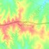 Mapa topográfico Alanreed, altitude, relevo