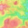 Mapa topográfico Arcelet, altitude, relevo