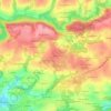 Mapa topográfico Kerliès, altitude, relevo