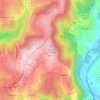Mapa topográfico la Plantade, altitude, relevo