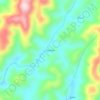 Mapa topográfico Serrinha, altitude, relevo