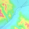 Mapa topográfico Cholame, altitude, relevo