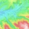 Mapa topográfico La Pauzière, altitude, relevo