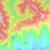 Mapa topográfico Caldese, altitude, relevo