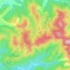 Mapa topográfico Saint-Guillaume, altitude, relevo