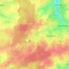 Mapa topográfico La Charnould, altitude, relevo
