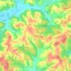 Mapa topográfico West Carlisle, altitude, relevo