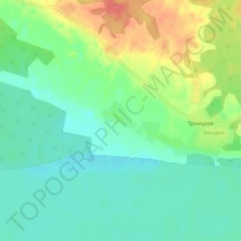 Mapa topográfico Тарасьево, altitude, relevo