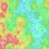 Mapa topográfico Serres, altitude, relevo