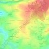 Mapa topográfico Blanchard, altitude, relevo