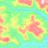 Mapa topográfico Cerro Agudo, altitude, relevo