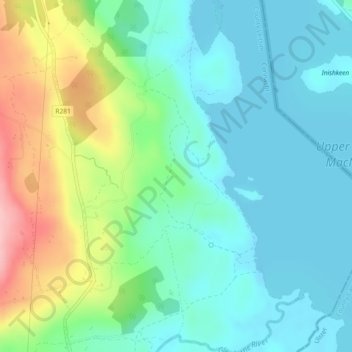 Mapa topográfico Myles Big Stone, altitude, relevo