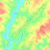 Mapa topográfico Waleska, altitude, relevo