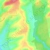 Mapa topográfico Aux Marches, altitude, relevo