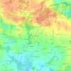 Mapa topográfico Kerganaouen, altitude, relevo
