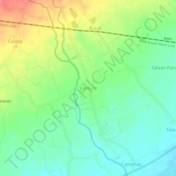 Mapa topográfico Limbon, altitude, relevo