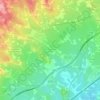 Mapa topográfico les Casetes del Pujol, altitude, relevo