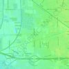 Mapa topográfico West Manteca, altitude, relevo