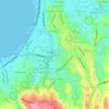 Mapa topográfico Wanea, altitude, relevo