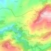 Mapa topográfico Moimentos, altitude, relevo