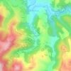 Mapa topográfico La Verdolle, altitude, relevo