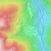 Mapa topográfico Le Jarre, altitude, relevo