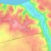Mapa topográfico Bernouville, altitude, relevo