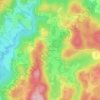 Mapa topográfico Le Chassagnoux, altitude, relevo