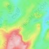 Mapa topográfico Roche-Orcine Haute, altitude, relevo