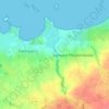 Mapa topográfico Lestremeur, altitude, relevo