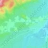 Mapa topográfico La Serre, altitude, relevo