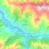 Mapa topográfico El Reyán/Rián, altitude, relevo