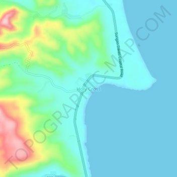 Mapa topográfico Holy Cross, altitude, relevo