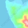 Mapa topográfico Osmeña, altitude, relevo