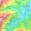 Mapa topográfico Tocaña, altitude, relevo
