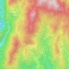 Mapa topográfico Castagneia, altitude, relevo