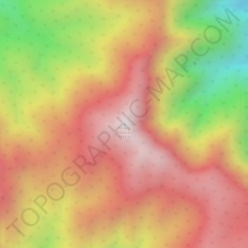Mapa topográfico Mount Palanan, altitude, relevo