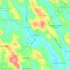 Mapa topográfico Kozhikombu, altitude, relevo