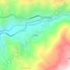 Mapa topográfico Cumbilla, altitude, relevo