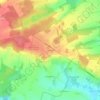 Mapa topográfico La Hictière, altitude, relevo