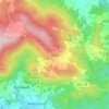Mapa topográfico Solla, altitude, relevo