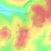 Mapa topográfico La Fontaine des Parades, altitude, relevo