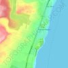 Mapa topográfico Pueblo Vasco, altitude, relevo
