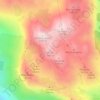 Mapa topográfico Rosal, altitude, relevo